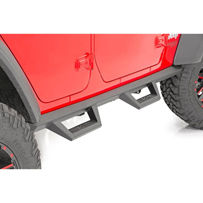 ROUGH COUNTRY RCS90769A 90769A Contoured Drop Steps Jeep Wrangler JL 21-25