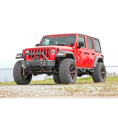 ROUGH COUNTRY RCS90769A 90769A Contoured Drop Steps Jeep Wrangler JL 21-25