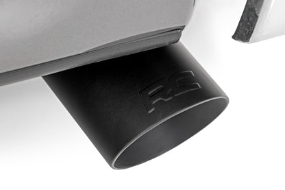 ROUGH COUNTRY | Exhaust Tip  Black  RC Logo  2.5-3.125 Inch Pipe | 96004A