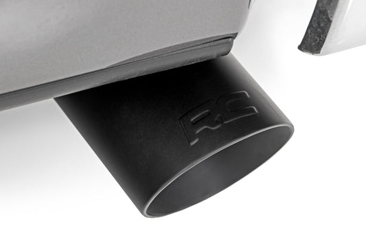 ROUGH COUNTRY | Exhaust Tip  Black  RC Logo  2.5-3.125 Inch Pipe | 96004A