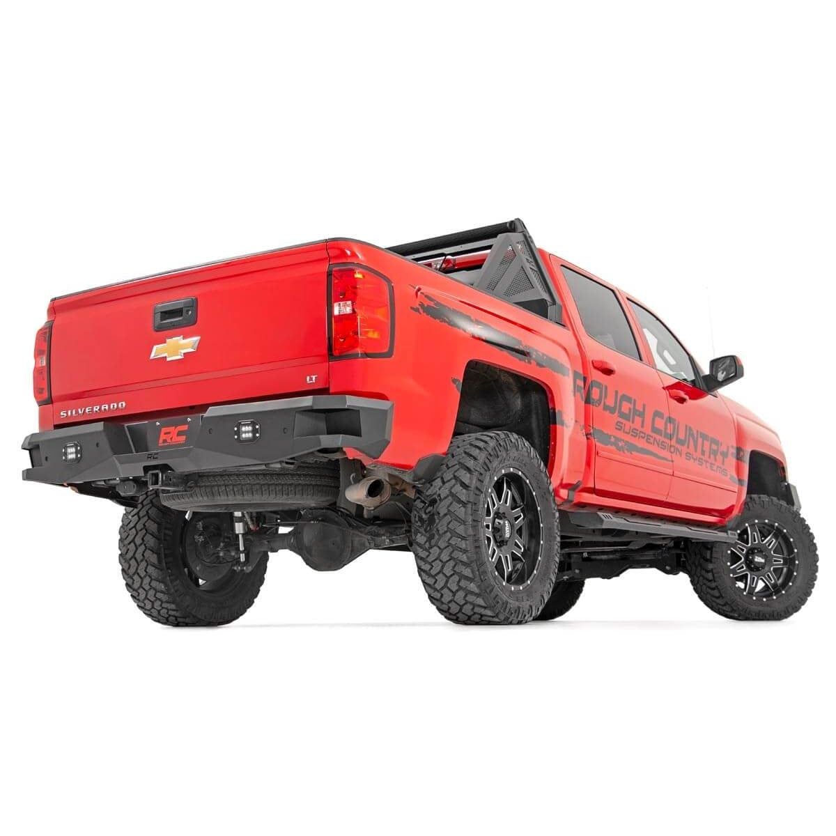 ROUGH COUNTRY Rear Bumper | LED | Chevy Silverado & GMC Sierra 1500 2WD/4WD (2007-2018 & Classic) | 10773