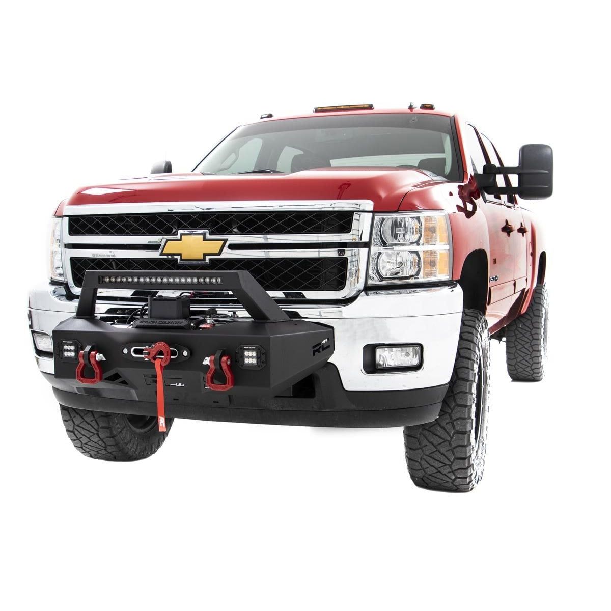 ROUGH COUNTRY EXO Winch Mount Kit | Chevy Silverado 2500 HD/3500 HD 2WD/4WD (2011-2019) | 10764
