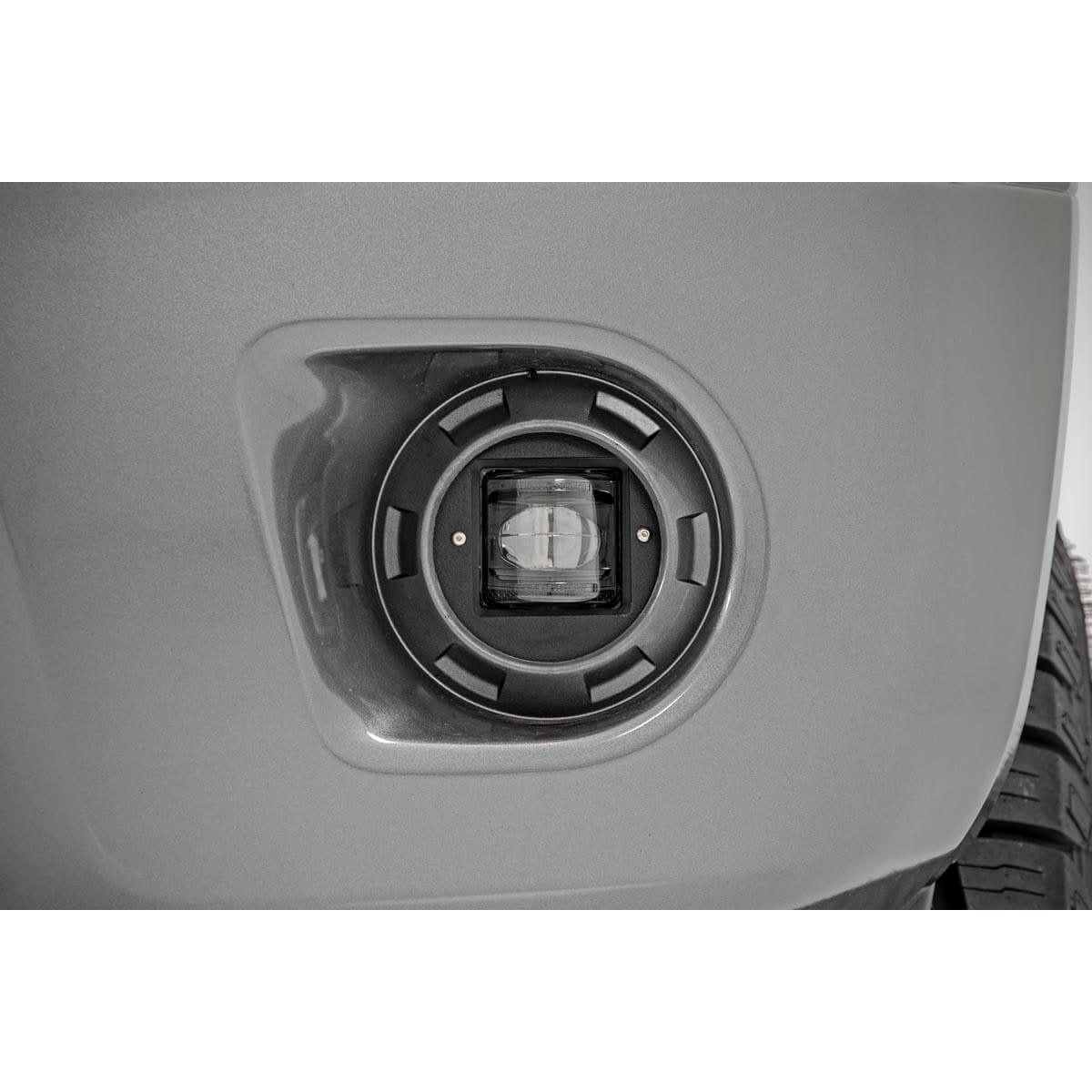 ROUGH COUNTRY 2 Inch Black Series LED Light Pods | SAE Fog | Pair | 70907