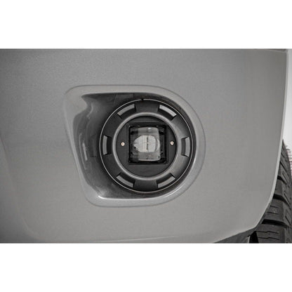 ROUGH COUNTRY 2 Inch Black Series LED Light Pods | SAE Fog | Pair | 70907