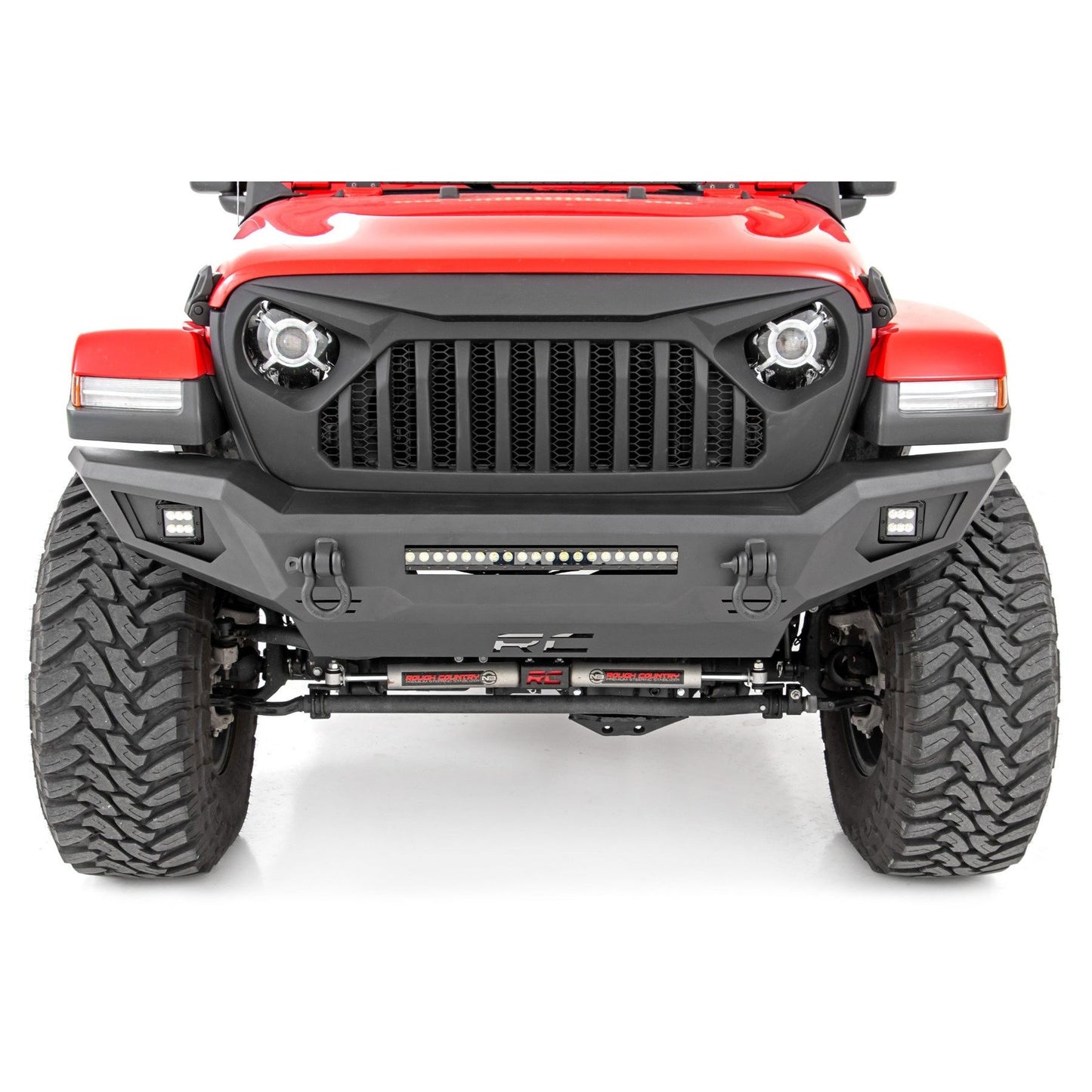 ROUGH COUNTRY Front Bumper | Skid Plate | Jeep Gladiator JT/Wrangler JK & JL/Wrangler Unlimited 4WD | 10635