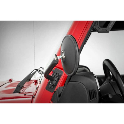 ROUGH COUNTRY Round Trail Mirror | Jeep Wrangler JK/Wrangler Unlimited  (2007-2018) | 10519A
