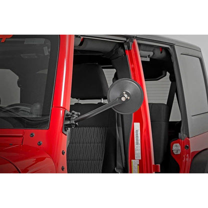 ROUGH COUNTRY Round Trail Mirror | Jeep Wrangler JK/Wrangler Unlimited  (2007-2018) | 10519A