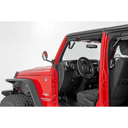ROUGH COUNTRY Round Trail Mirror | Jeep Wrangler JK/Wrangler Unlimited  (2007-2018) | 10519A