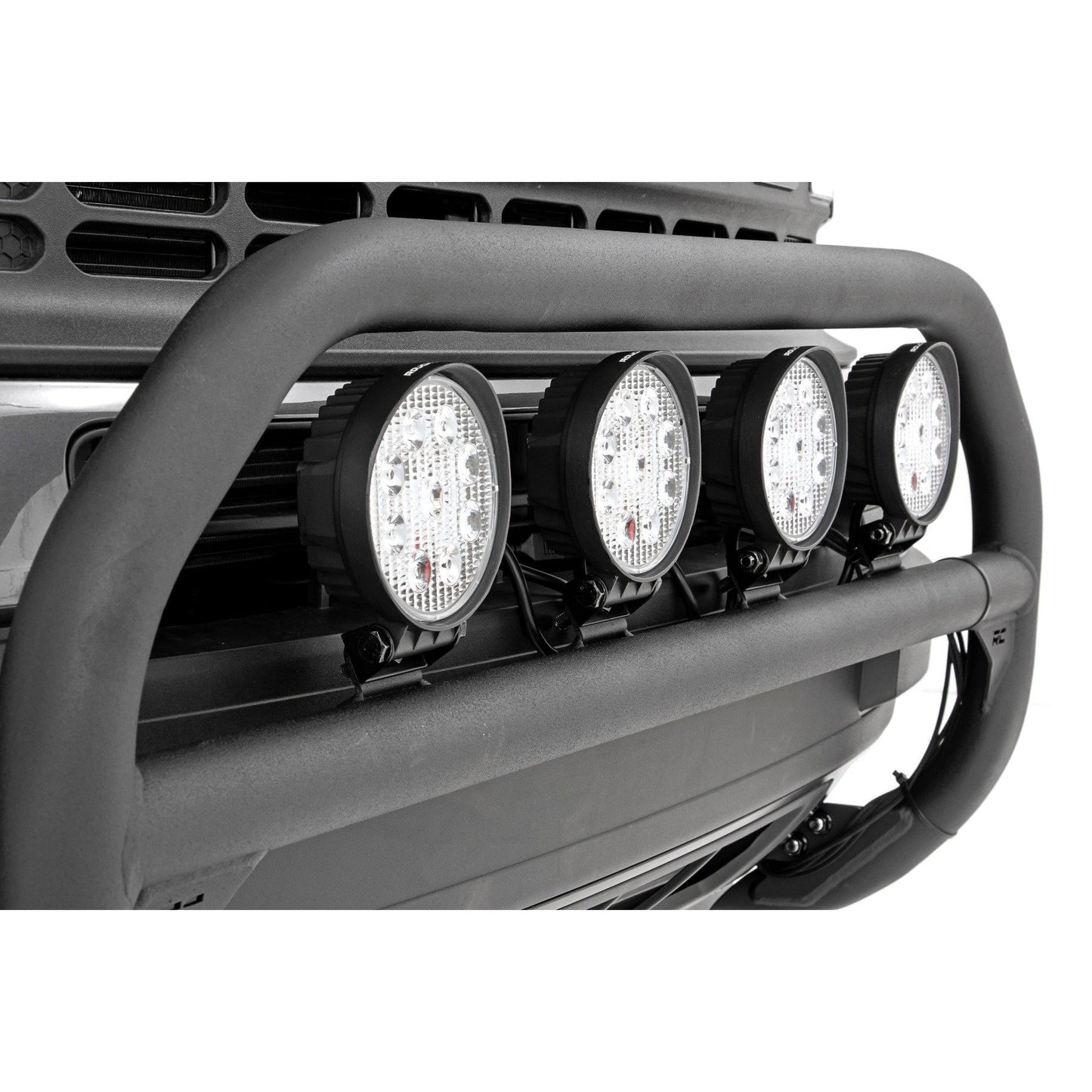 ROUGH COUNTRY Nudge Bar | 4 Inch Round Led (x4) | Ford Bronco Sport 4WD (2021-2025) | 51044