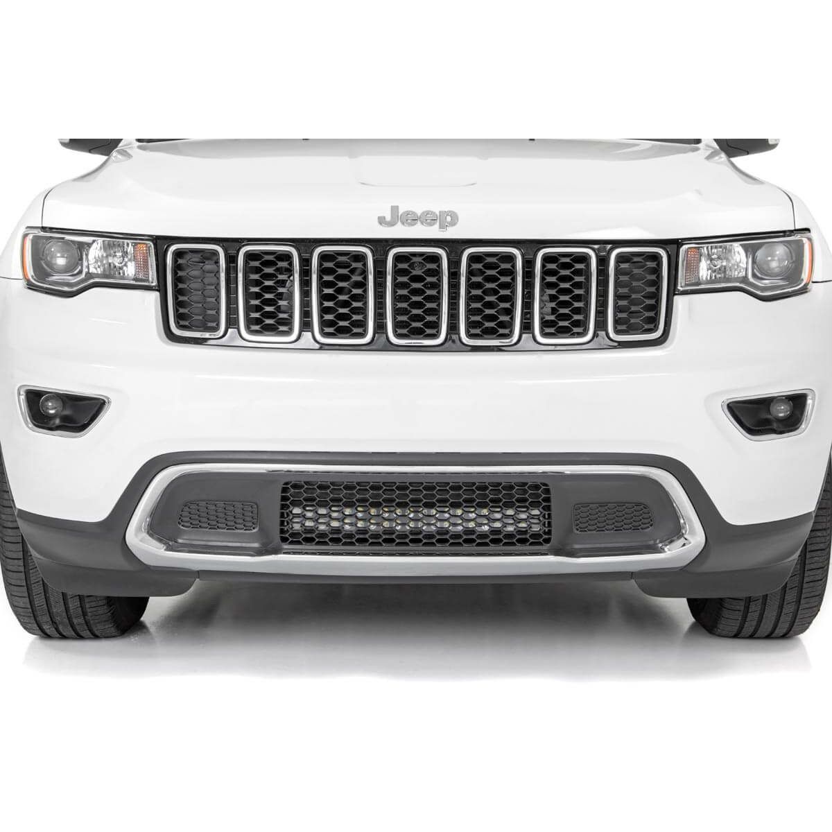 ROUGH COUNTRY LED Light Kit | Bumper Mount | 20" Spectrum Dual Row | Jeep Grand Cherokee WK2 (11-20) | 80773