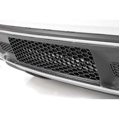 ROUGH COUNTRY LED Light Kit | Bumper Mount | 20" Black Dual Row| Amber DRL | Jeep Grand Cherokee WK2 (11-20) | 70773DRLA