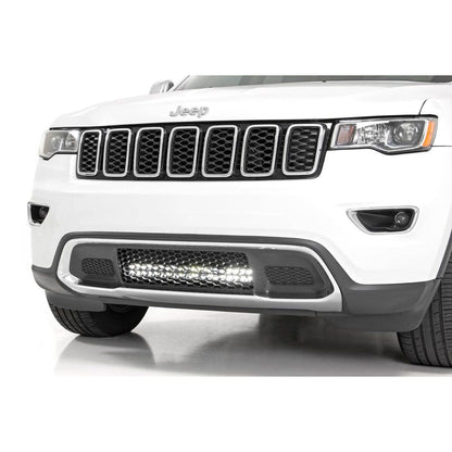 ROUGH COUNTRY LED Light Kit | Bumper Mount | 20" Black Dual Row | Jeep Grand Cherokee WK2 (11-20) | 70773