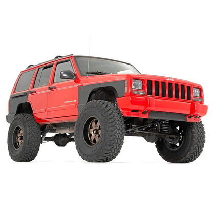 ROUGH COUNTRY Fender & Quarter Panel Armor | Front | Combo | Jeep Cherokee XJ (97-01) | 10577_A