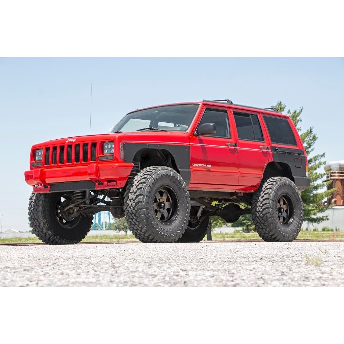 ROUGH COUNTRY Full Body Armor | FR & RR Combo | Jeep Cherokee XJ 2WD/4WD (1984-1996) | 10580