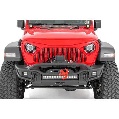 ROUGH COUNTRY | 9 Inch DRL Halo LED Headlights  DOT Approved  Jeep Gladiator JT/Wrangler JL (18-26) | RCH5300
