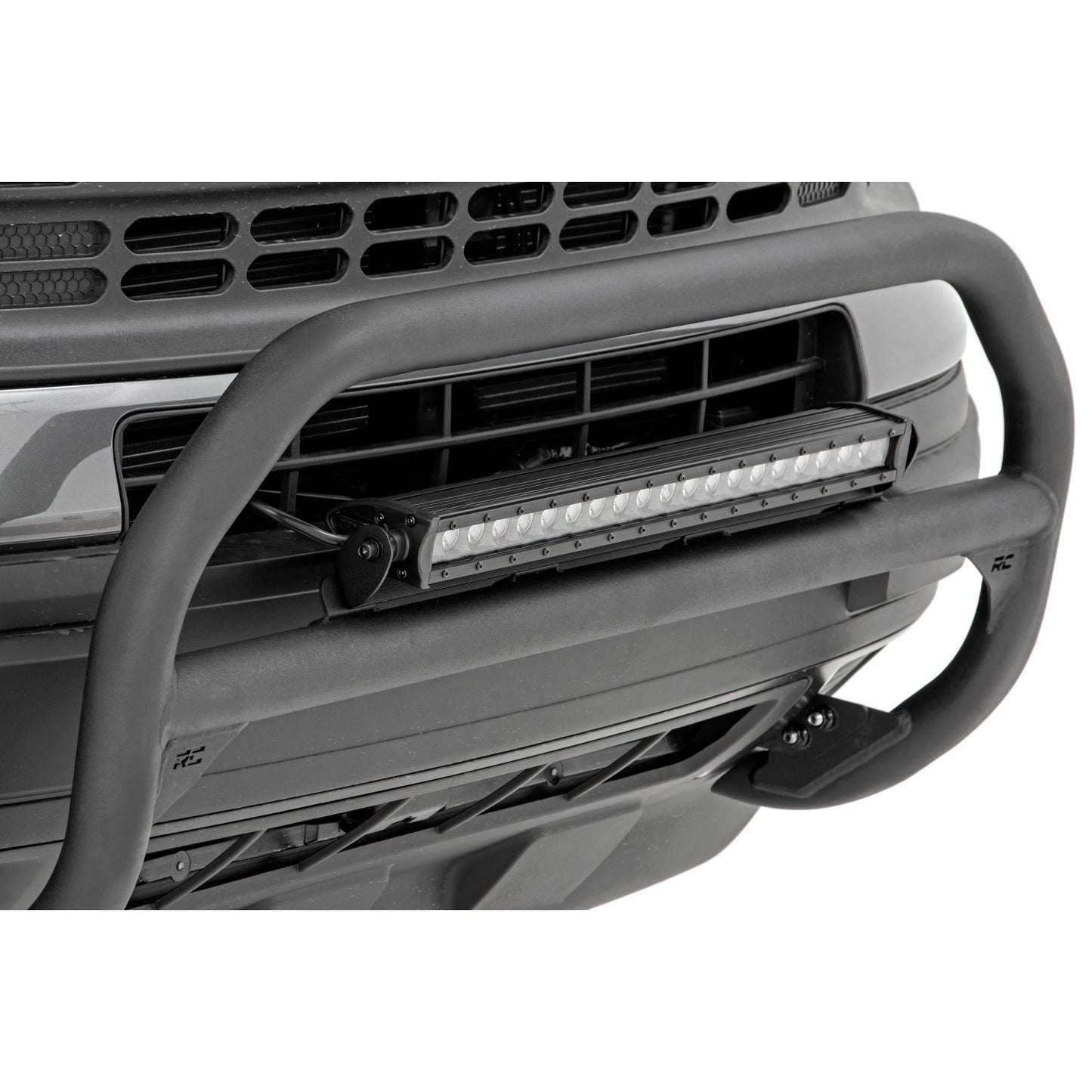 ROUGH COUNTRY Nudge Bar | 20 Inch Chrome Single Row LED | Ford Bronco Sport 4WD (2021-2025) | 51043