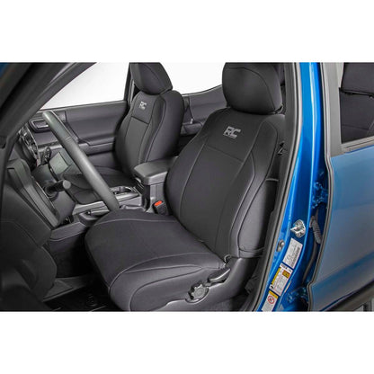 ROUGH COUNTRY Seat Covers | FR & RR | Double Cab | Toyota Tacoma 2WD/4WD (2016-2023) | 91031