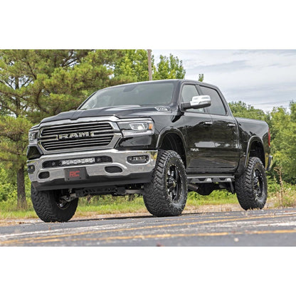 ROUGH COUNTRY LED Light Kit | Bumper Mount | 20" Black Dual Row| Amber DRL | Ram 1500 (19-24) | 70779DRLA