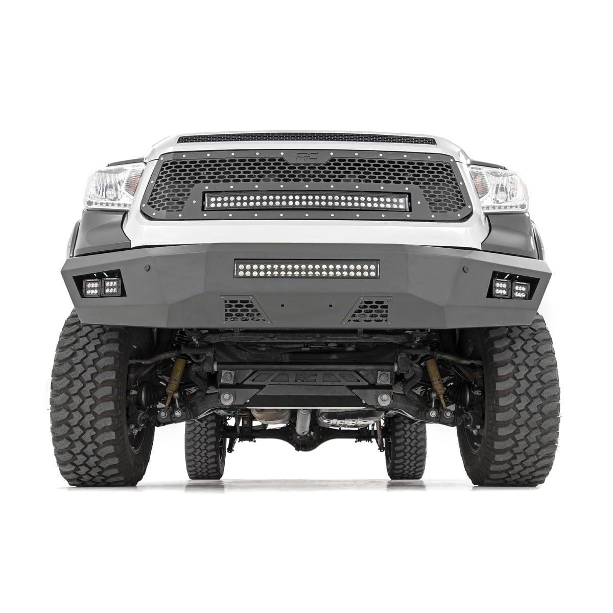 ROUGH COUNTRY Mesh Grille | 30" Dual Row LED | Black | Toyota Tundra 2WD/4WD (2014-2017) | 70226