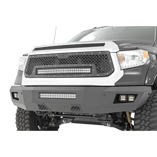 ROUGH COUNTRY Mesh Grille | 30" Dual Row LED | Black | Toyota Tundra 2WD/4WD (2014-2017) | 70226