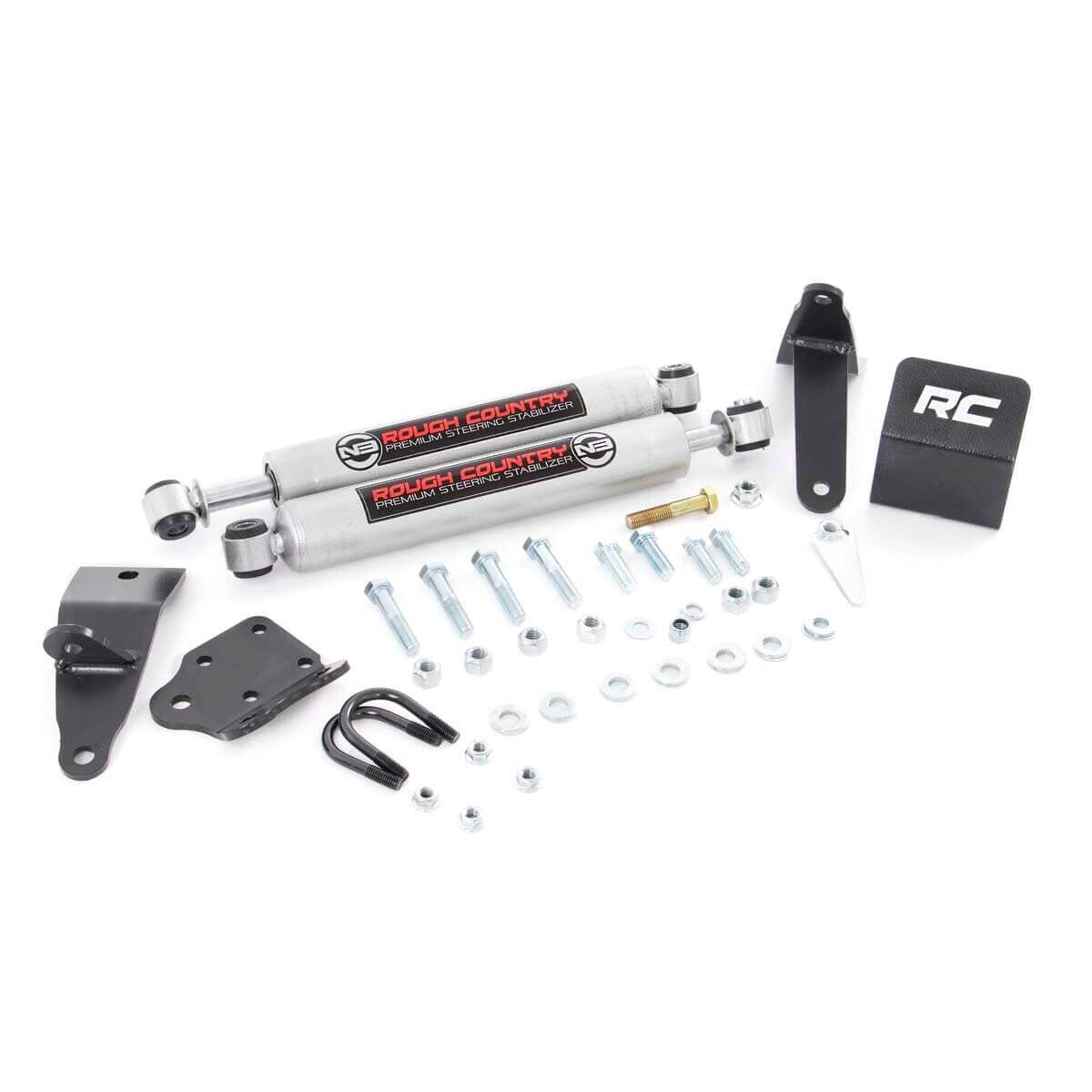 ROUGH COUNTRY N3 Steering Stabilizer | Dual | 2-8 Inch Lift | Ram 2500 (10-13)/3500 (10-12)  | 8749530