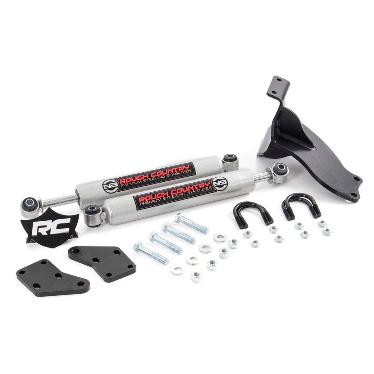 ROUGH COUNTRY N3 Steering Stabilizer | Dual | 2.5-8 Inch Lift | Ram 2500 (14-26)/3500 (13-25)  | 8749430