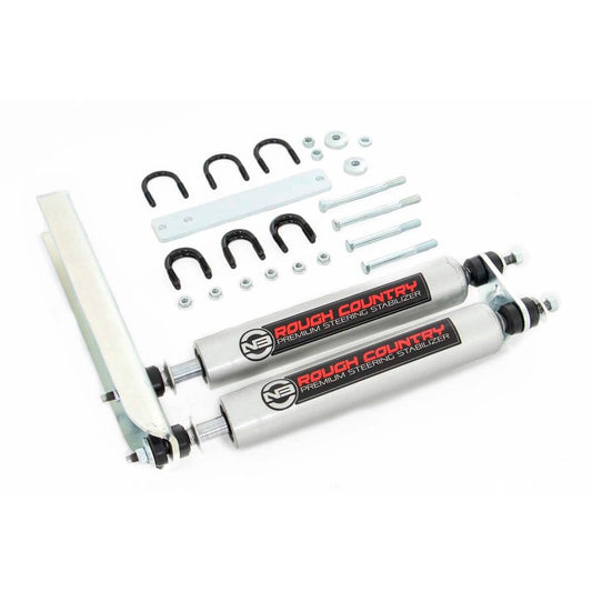 ROUGH COUNTRY | N3 Steering Stabilizer  Dual  Ford Bronco/F-150/F-250  (1980-1998) | 8733830