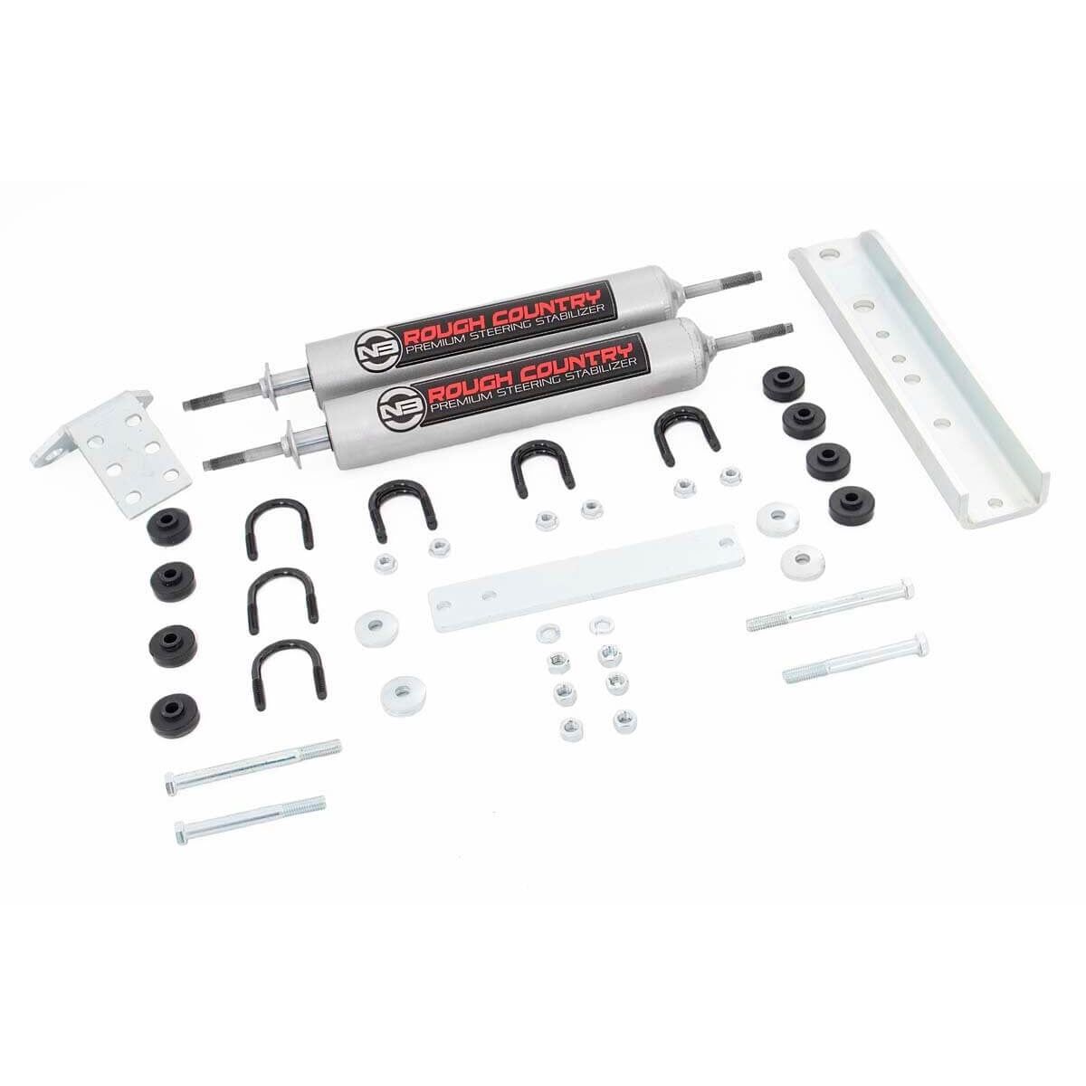 ROUGH COUNTRY | N3 Steering Stabilizer  Dual  Ford Bronco/F-150/F-250  (1980-1998) | 8733830