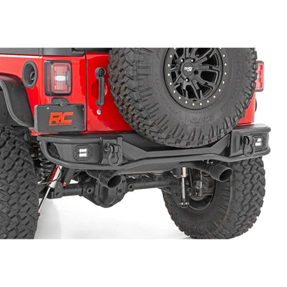 ROUGH COUNTRY Rear Bumper | Tubular | Jeep Wrangler JK/Wrangler Unlimited  (2007-2018) | 10649