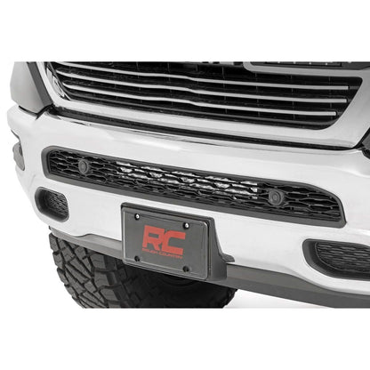 ROUGH COUNTRY LED Light Kit | Bumper Mount | 20" Chrome Dual Row | White DRL | Ram 1500 (19-24) | 70780