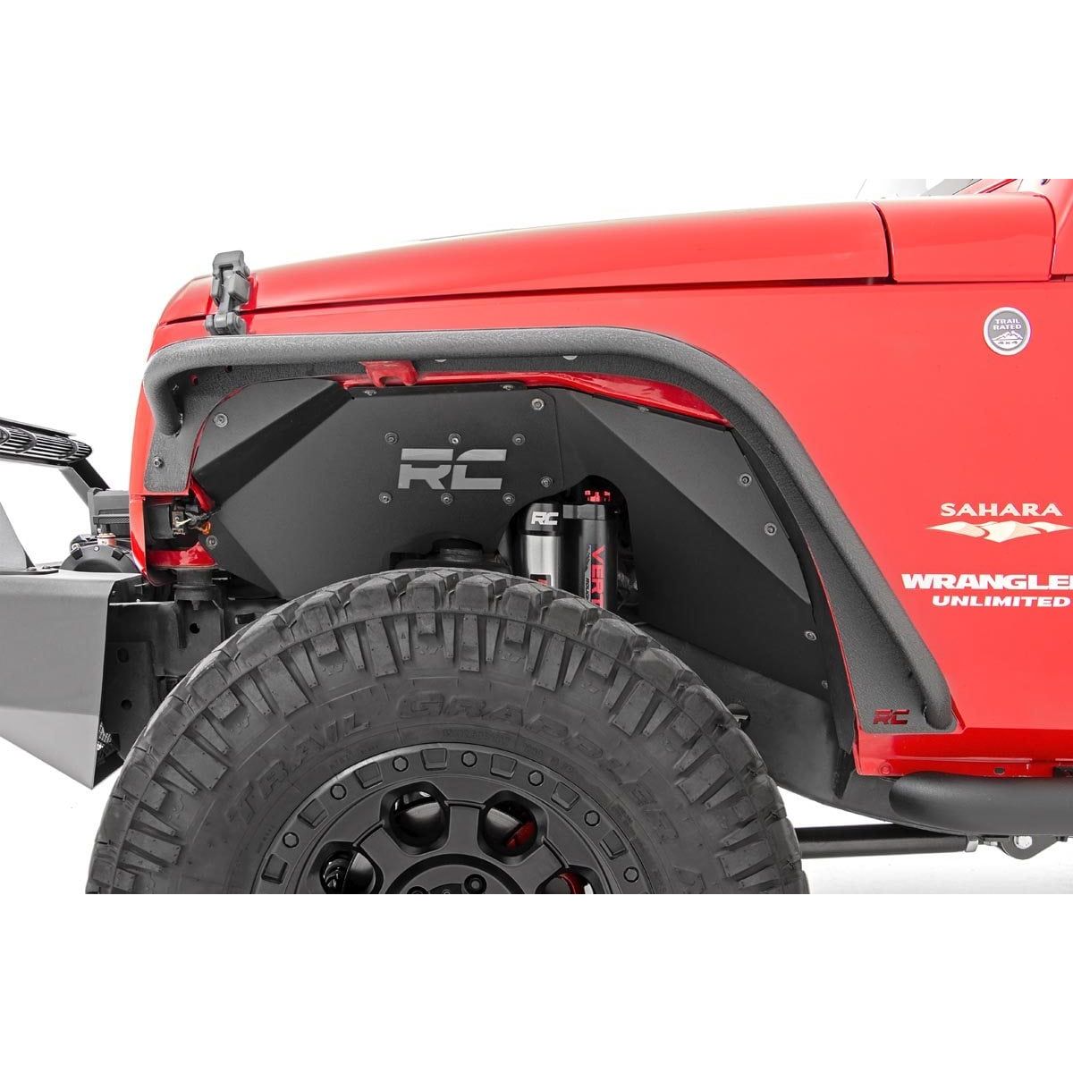 ROUGH COUNTRY | Fender Flare  Steel  FR & RR  Jeep Wrangler JK/Wrangler Unlimited  (07-18) | 10533
