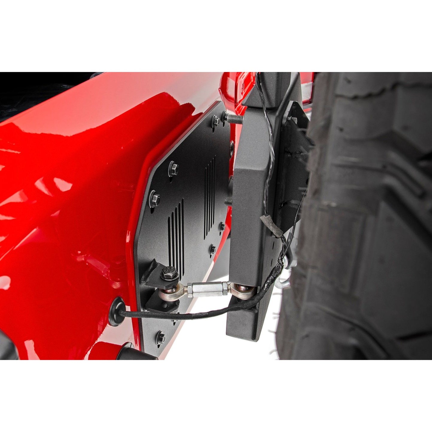 ROUGH COUNTRY Rear Bumper | Trail | Tire Carrier | Jeep Wrangler JL (18-25)/Wrangler Unlimited (18-25)  | 10598