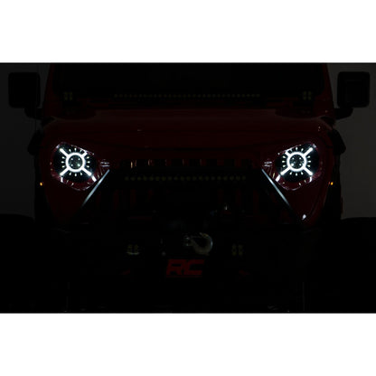 ROUGH COUNTRY | 9 Inch LED Headlights  DOT Approved  Jeep Gladiator JT/Wrangler JL (18-26) | RCH5100
