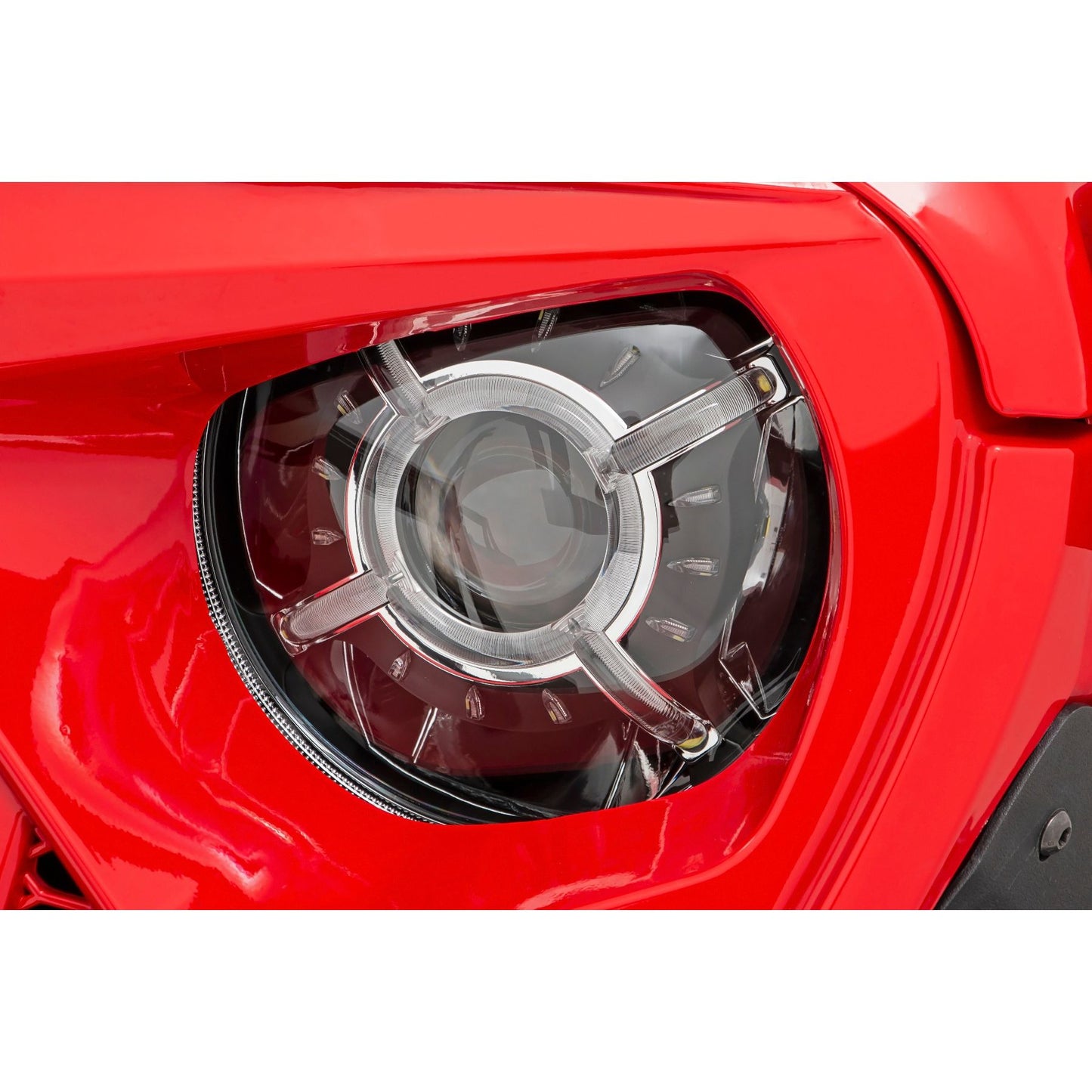 ROUGH COUNTRY | 9 Inch LED Headlights  DOT Approved  Jeep Gladiator JT/Wrangler JL (18-26) | RCH5100