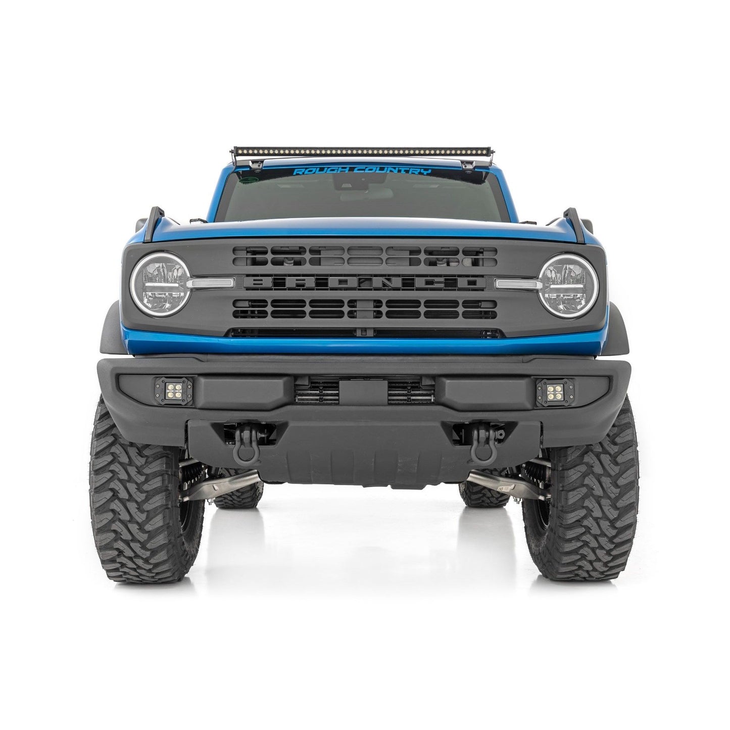 ROUGH COUNTRY Tow Hook Brackets | D-Ring Combo | Ford Bronco 4WD (2021-2025) | RS172