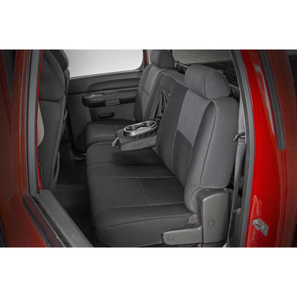 ROUGH COUNTRY Seat Covers | FR 40/40/20 & RR Full Bench | Chevy/GMC 1500/2500HD (07-13) | 91033