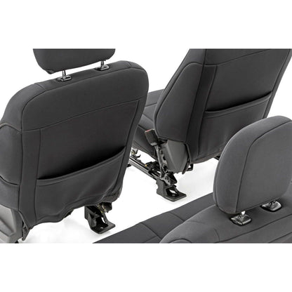 ROUGH COUNTRY Seat Covers | FR Bucket and RR Bench | Ford F-150/Lightning/F-250/F-350 (15-25) | 91018