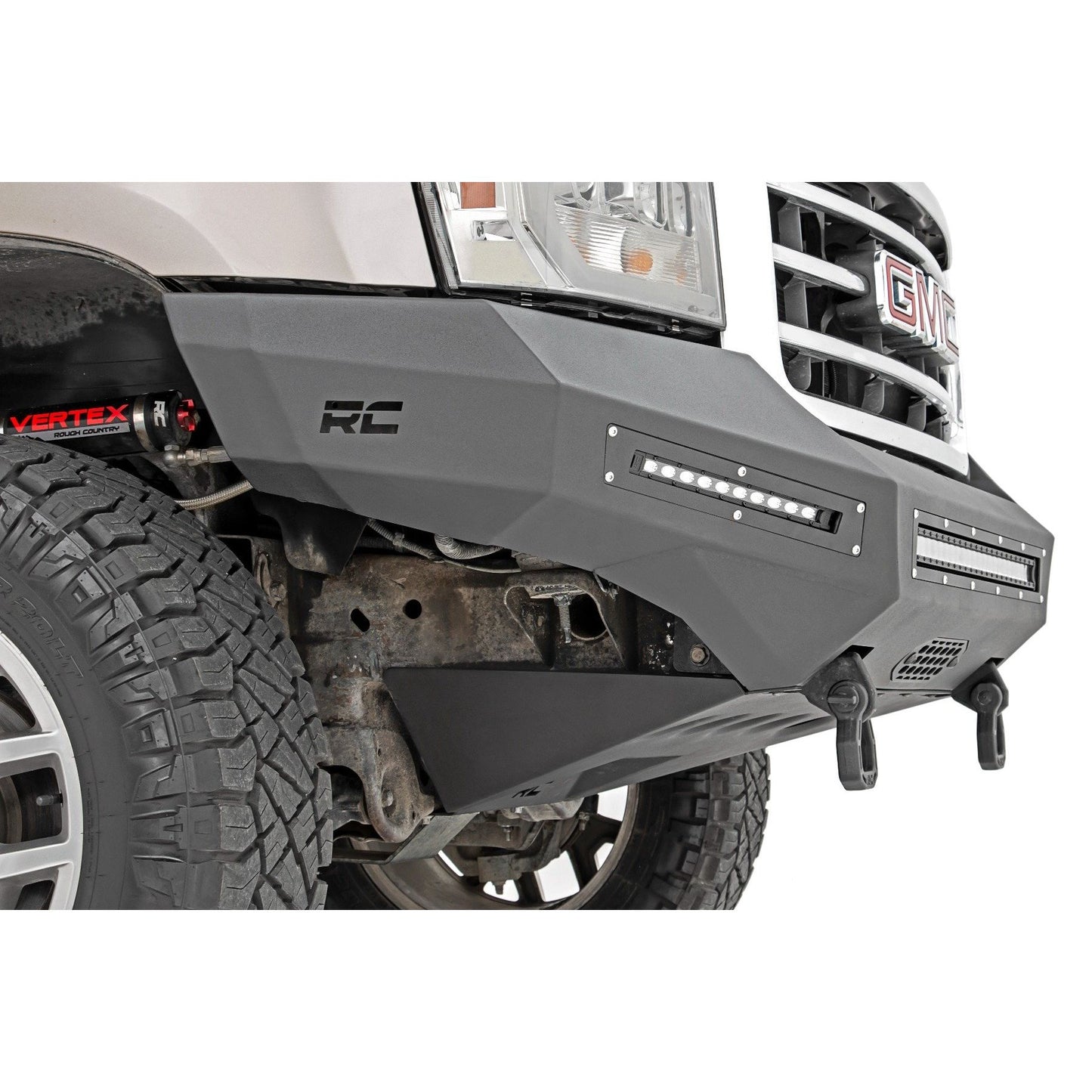 ROUGH COUNTRY Front Bumper | Fabricated | Prerunner | LED | GMC Sierra 1500 2WD/4WD (07-13) | 10913