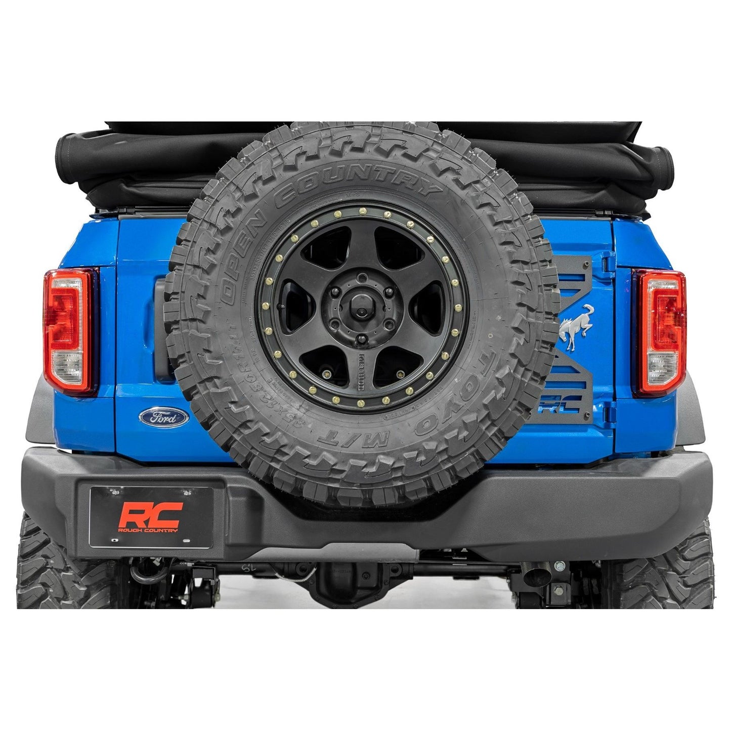 ROUGH COUNTRY Spare Tire Relocation | Tailgate Reinforcement | Ford Bronco 4WD (2021-2025) | 51055