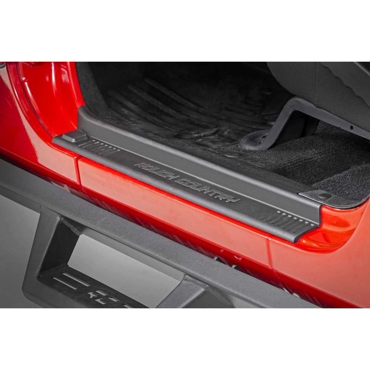 ROUGH COUNTRY Entry Guards | Front and Rear | Jeep Wrangler Unlimited 2WD/4WD (2007-2018) | 10567