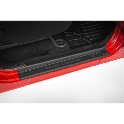 ROUGH COUNTRY Entry Guards | Front and Rear | Jeep Wrangler Unlimited 2WD/4WD (2007-2018) | 10567