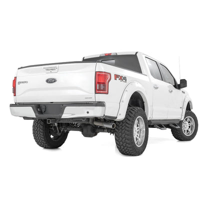 ROUGH COUNTRY SRX2 Adj Aluminum Step | Crew Cab | Ford F-150/Lightning/F-250/F-350/Raptor (15-25) | 51008A
