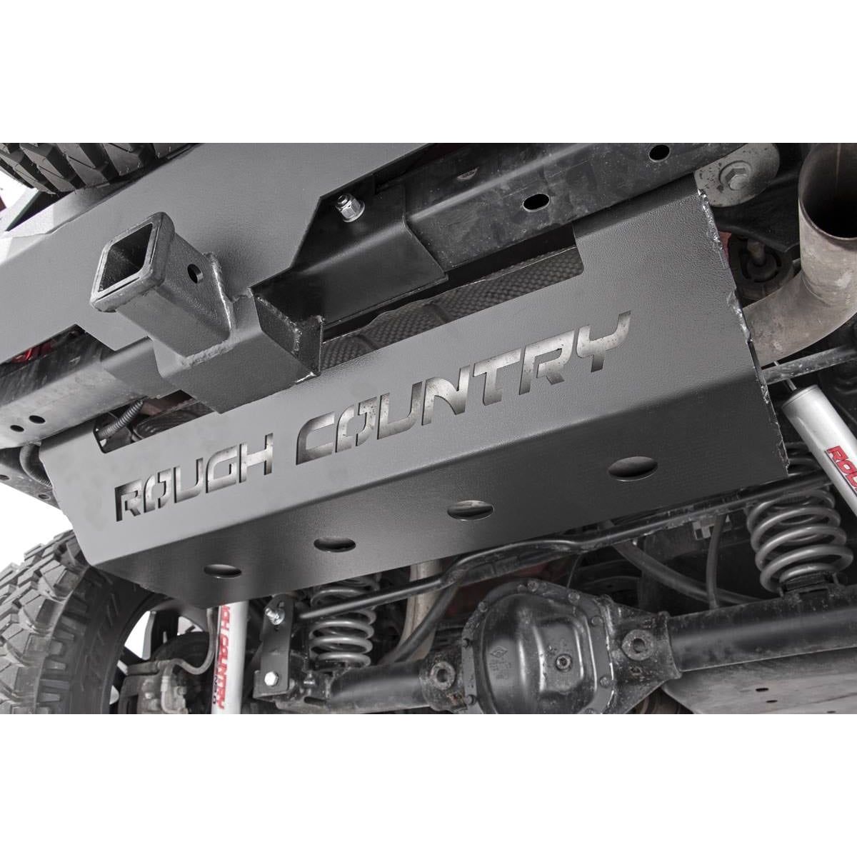 ROUGH COUNTRY Muffler Skid Plate | Jeep Wrangler JK/Wrangler Unlimited  (2007-2018) | 779