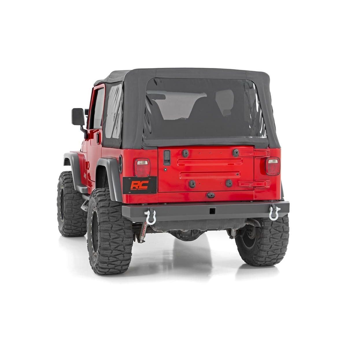 ROUGH COUNTRY Rear Bumper | Full Width | Jeep Wrangler TJ (97-06)/Wrangler Unlimited (04-06)  | 10591