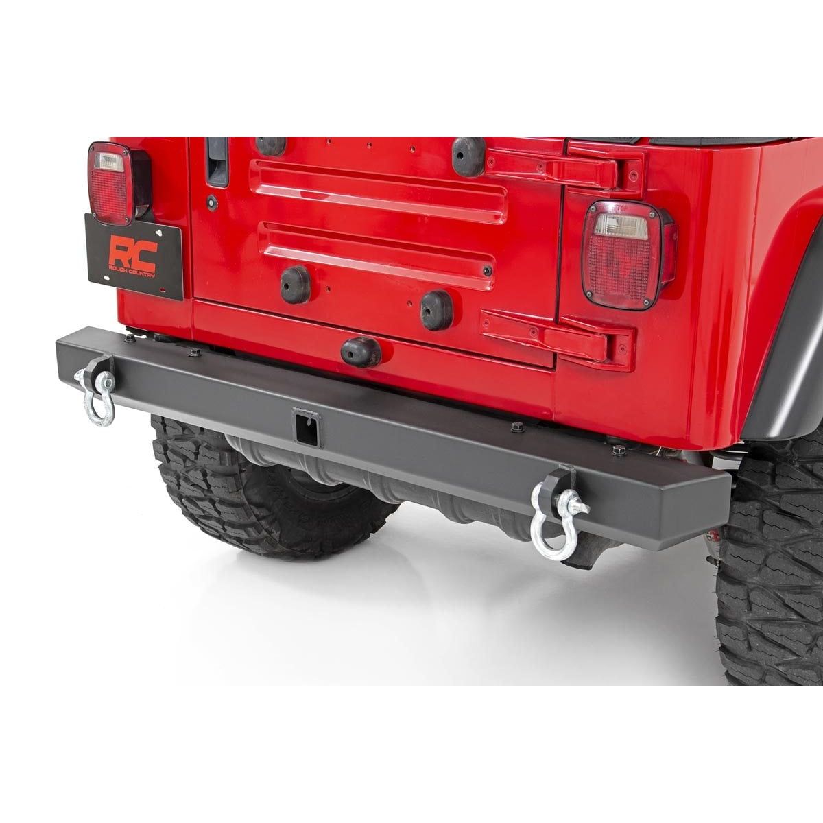 ROUGH COUNTRY Rear Bumper | Full Width | Jeep Wrangler TJ (97-06)/Wrangler Unlimited (04-06)  | 10591