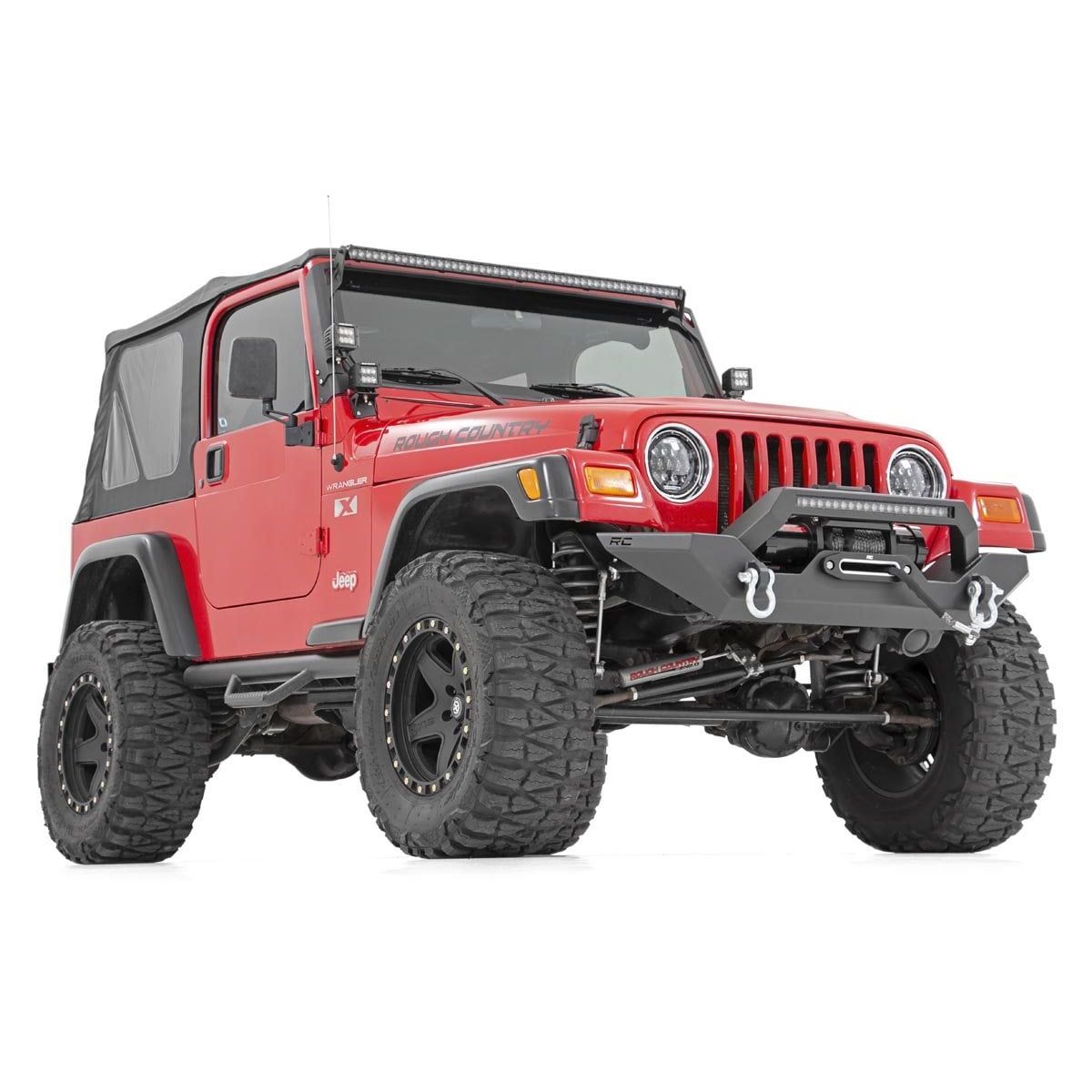 ROUGH COUNTRY Front Bumper | Rock Crawler | Jeep Wrangler TJ (97-06)/Wrangler Unlimited (04-06)  | 10595