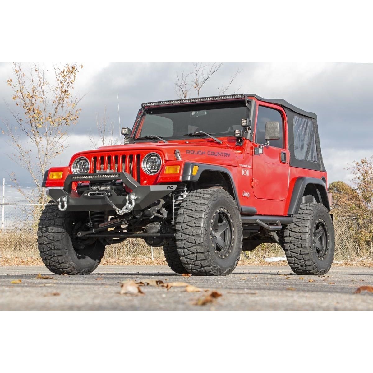 ROUGH COUNTRY Front Bumper | Rock Crawler | Jeep Wrangler TJ (97-06)/Wrangler Unlimited (04-06)  | 10595