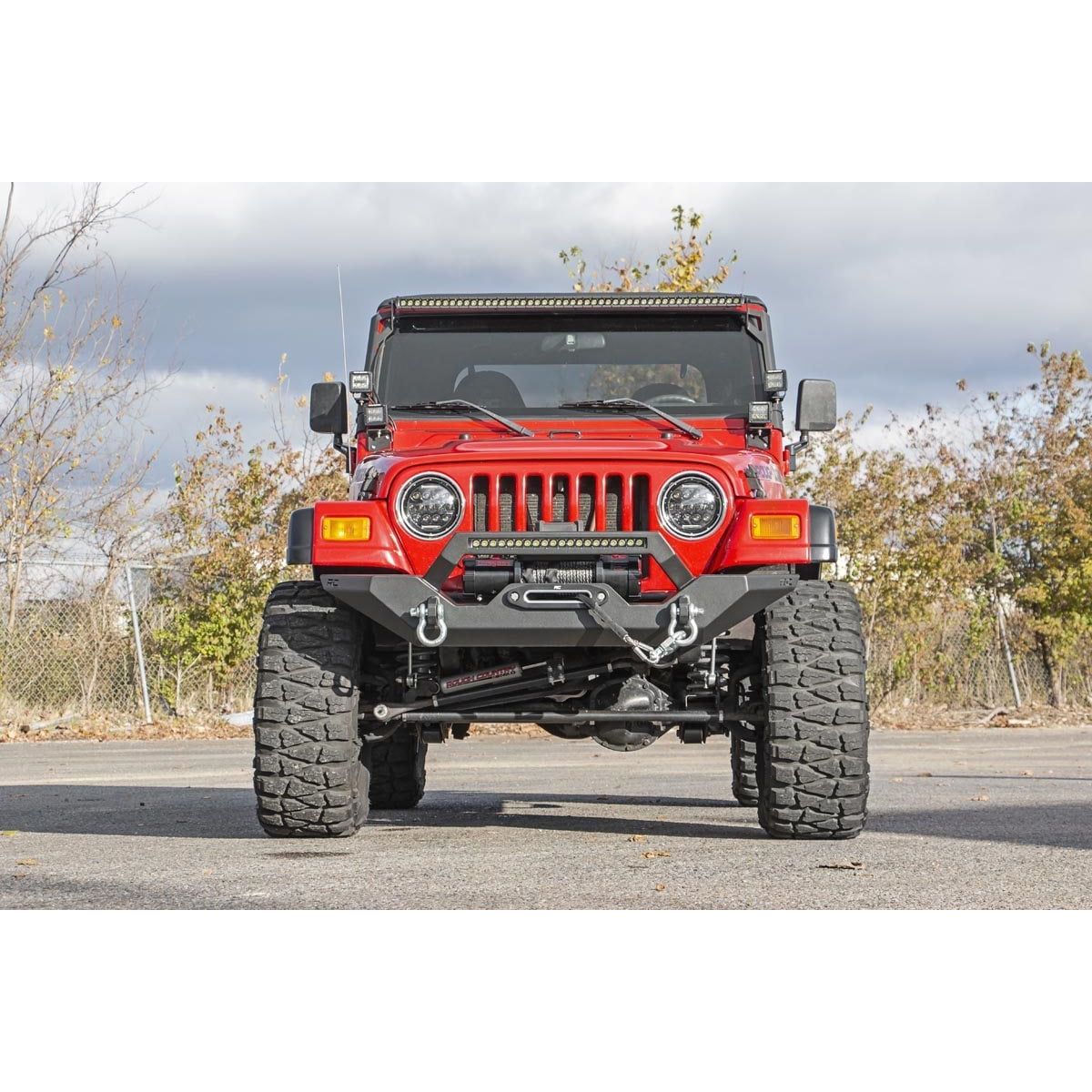ROUGH COUNTRY Front Bumper | Rock Crawler | Jeep Wrangler TJ (97-06)/Wrangler Unlimited (04-06)  | 10595