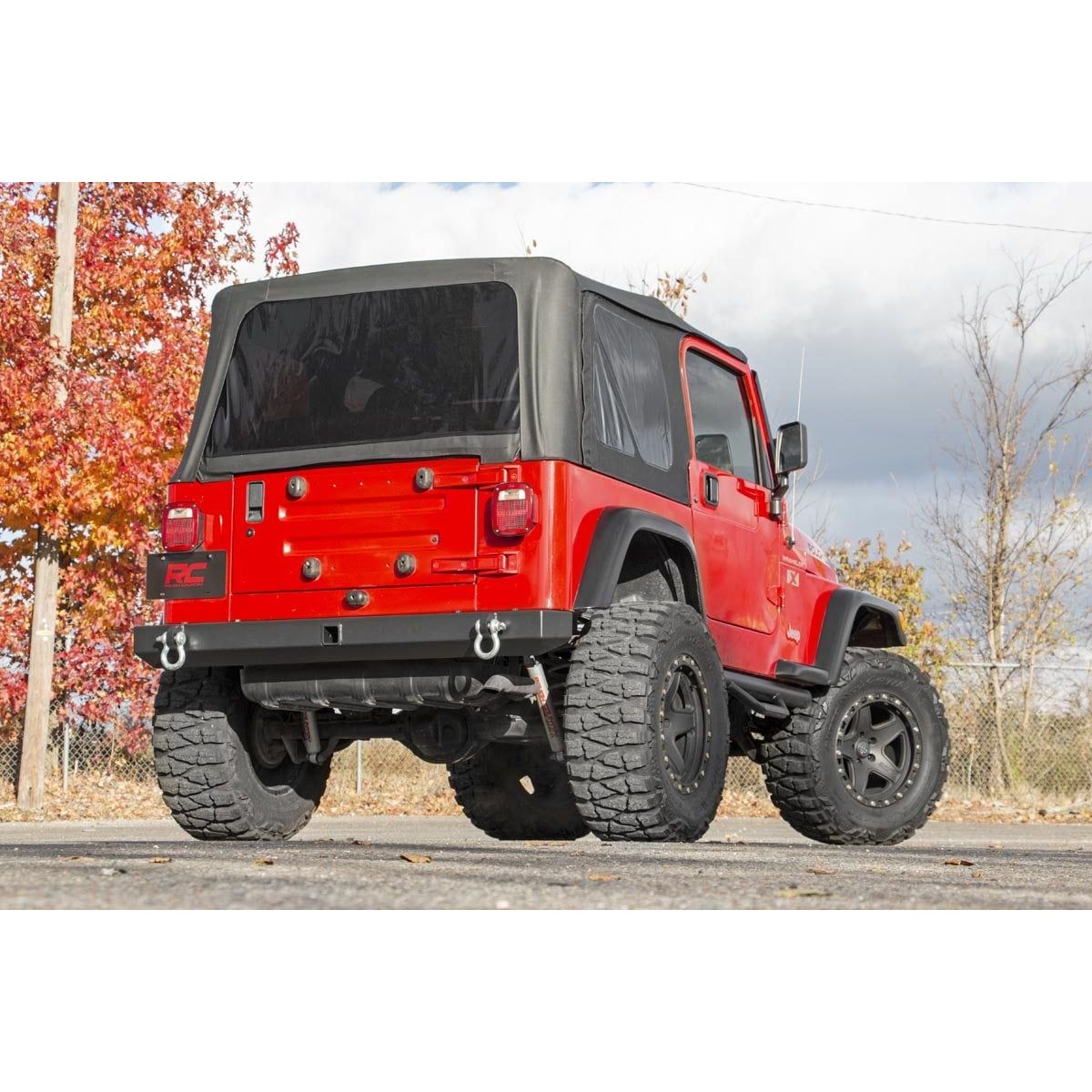 ROUGH COUNTRY Rear Bumper | Full Width | Jeep Wrangler TJ (97-06)/Wrangler Unlimited (04-06)  | 10591