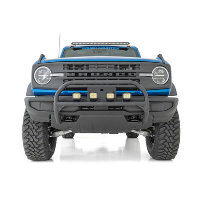 ROUGH COUNTRY Nudge Bar | 20 Inch Black Single Row LED | Ford Bronco 4WD (2021-2025) | 51046